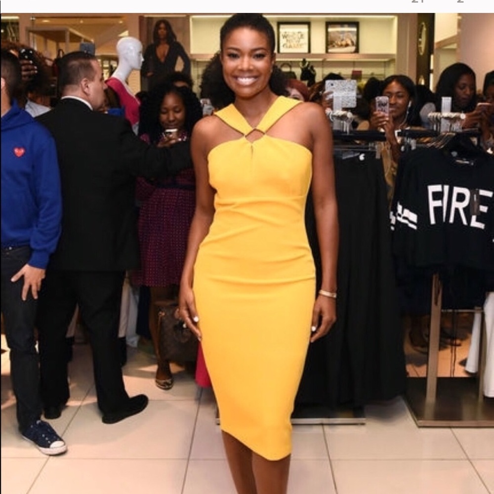 Size 4 New York and Company Yellow dress!